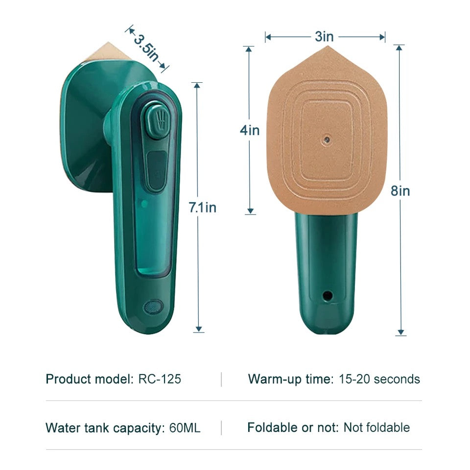 Professional Mini Wet Dry Ironing Machine Heat Press Machine Portable Electric Iron Steamer Handheld For Home Dormitory Travel