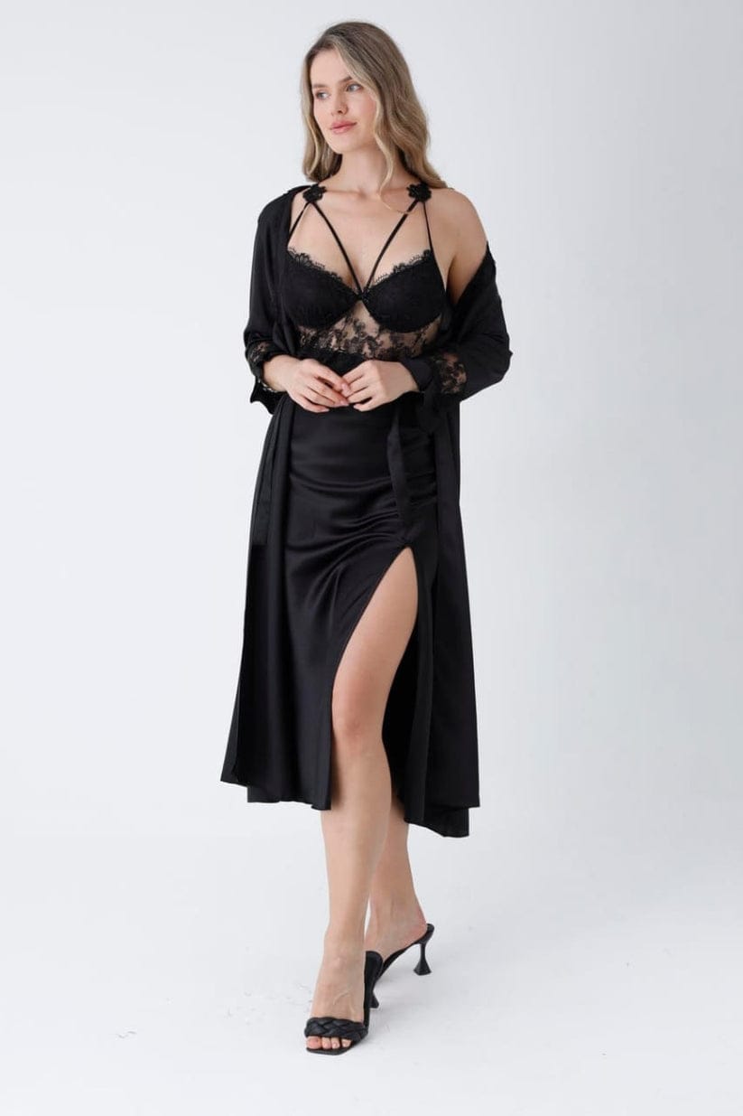 Luxury Satin 6-Piece Nightwear Set