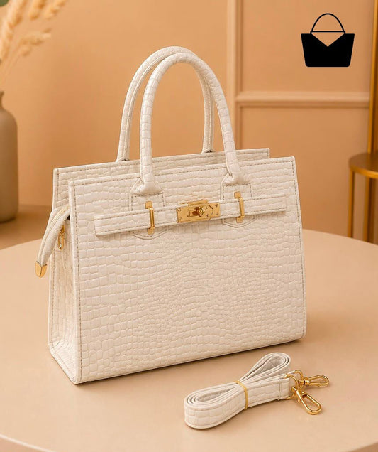 Elegant Croc Texture Handbag – Luxury Style for Every Occasion