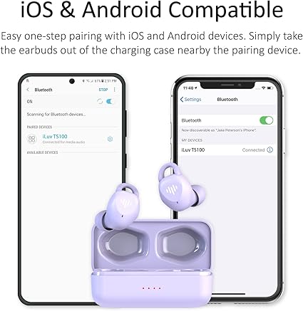 iLuv TS100 Sports Wireless Earbuds – IPX7 Waterproof