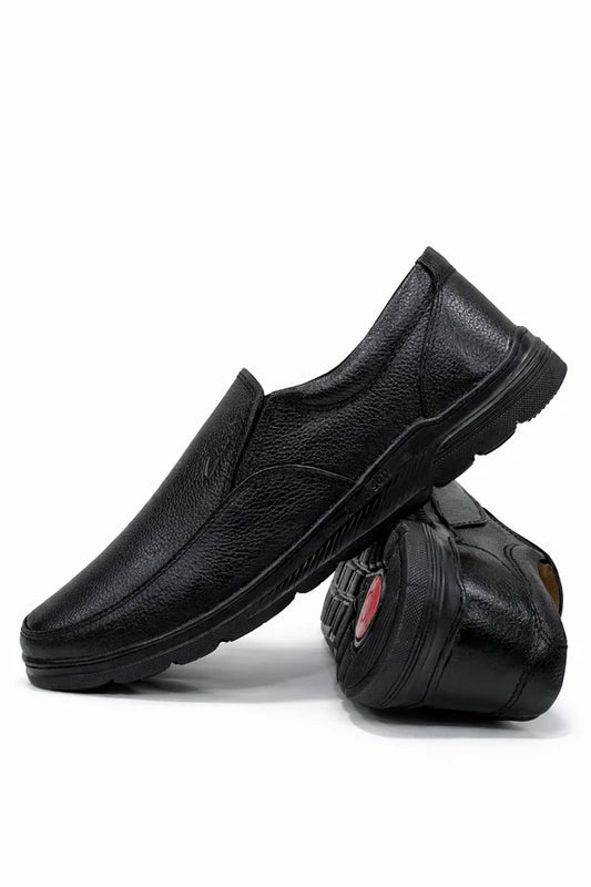 Premium Cow Leather Shoes (Black)