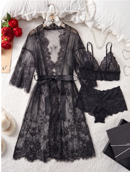 Fashionable & Alluring Lingerie Set, Sexy Sleepwear For Women