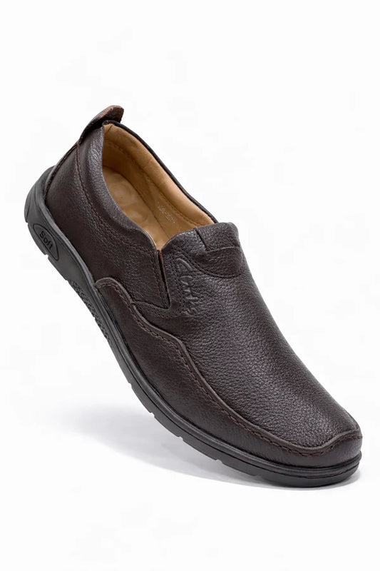 Premium Cow Leather Shoes (Brown)
