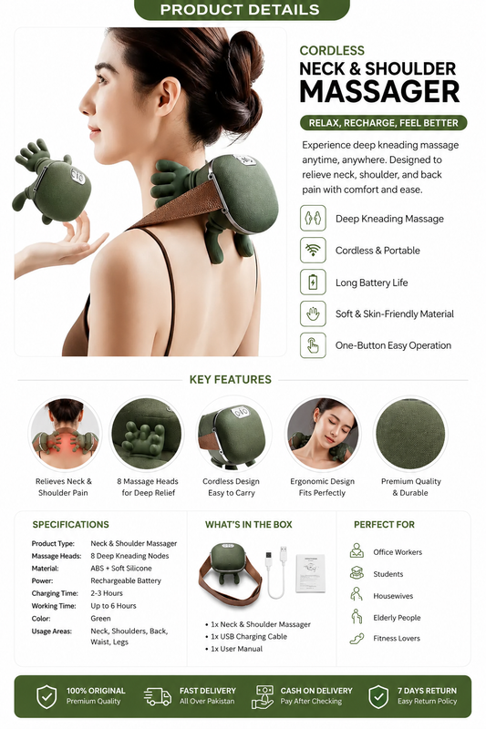Cordless Neck & Shoulder Massager