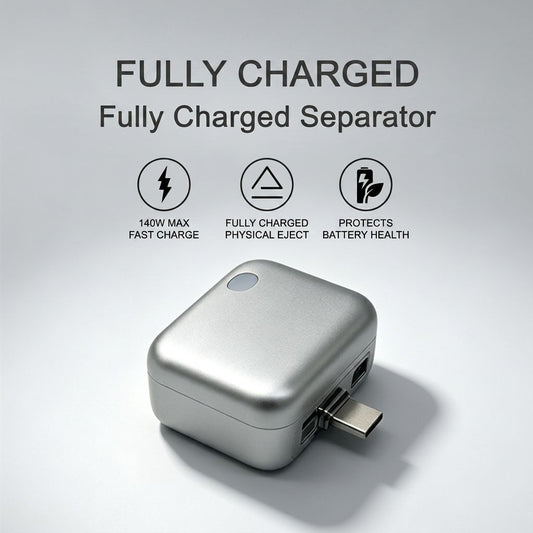 New Trend Product 2026 Non Electronic Ai Auto Eject Phone Charger Topper Pickup Auto Power off Disconnect Mobile Charger
