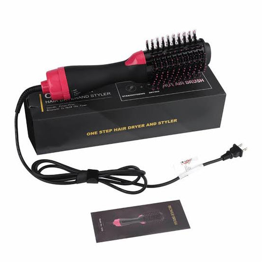 3-in-1 Hot Air Brush – Dryer, Curler & Straightener