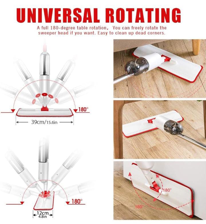 Healthy Mop With Spray Floor Cleaner Spray Floor Mop Microfiber Spray Mop Flat Mop Floor Spray Mop
