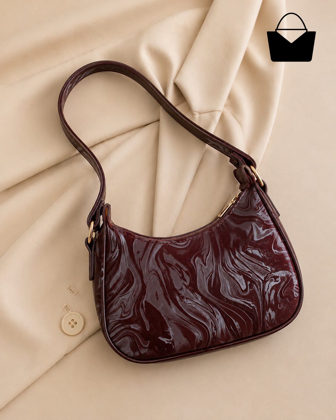 Premium Glossy Shoulder Bag