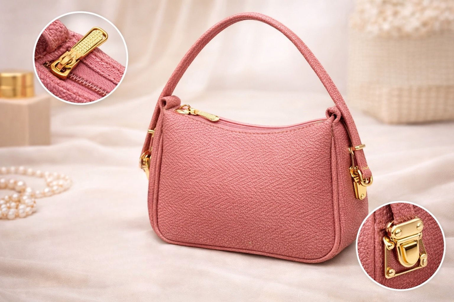 Elegant Textured Shoulder Bag – Premium & Stylish
