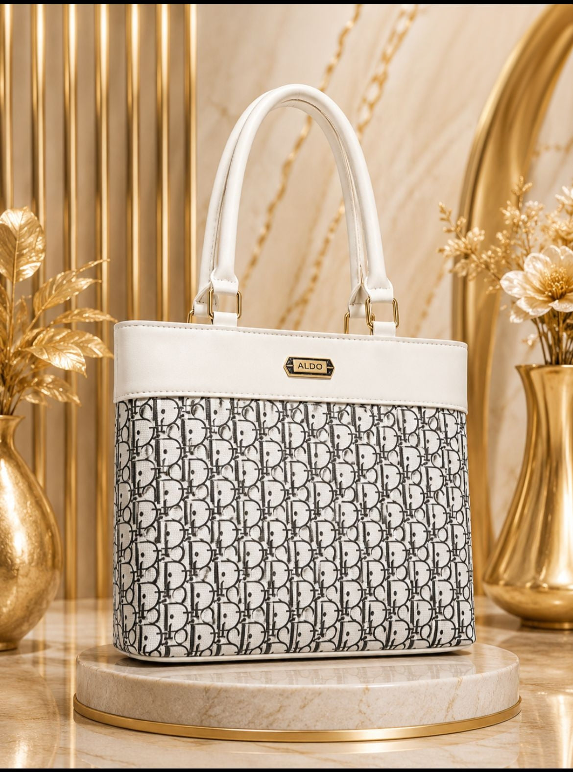 Luxury Signature Print Handbag – Premium Daily Carry