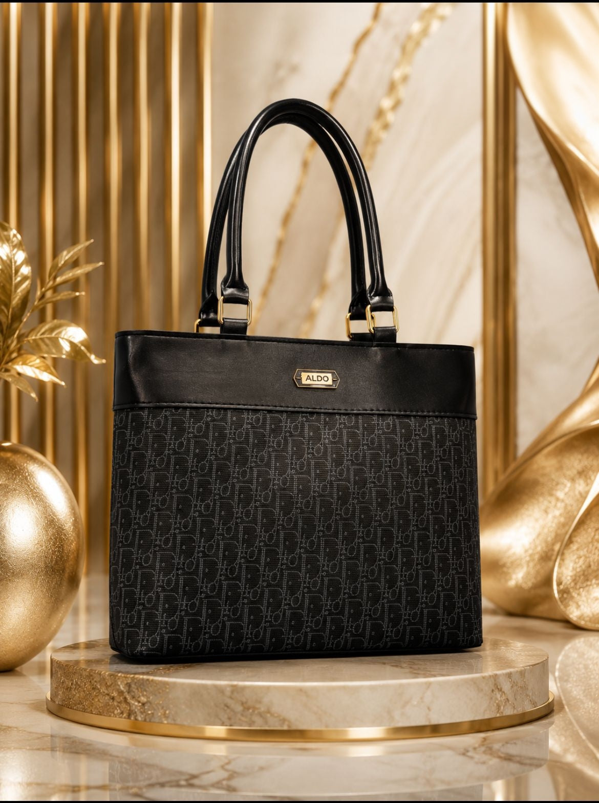 Luxury Signature Print Handbag – Premium Daily Carry