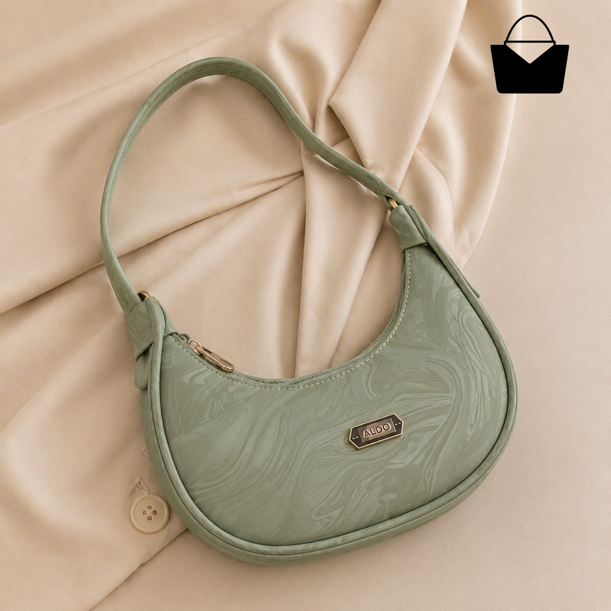 Glossy Marble Texture Shoulder Bag – Cute, Classy & Premium