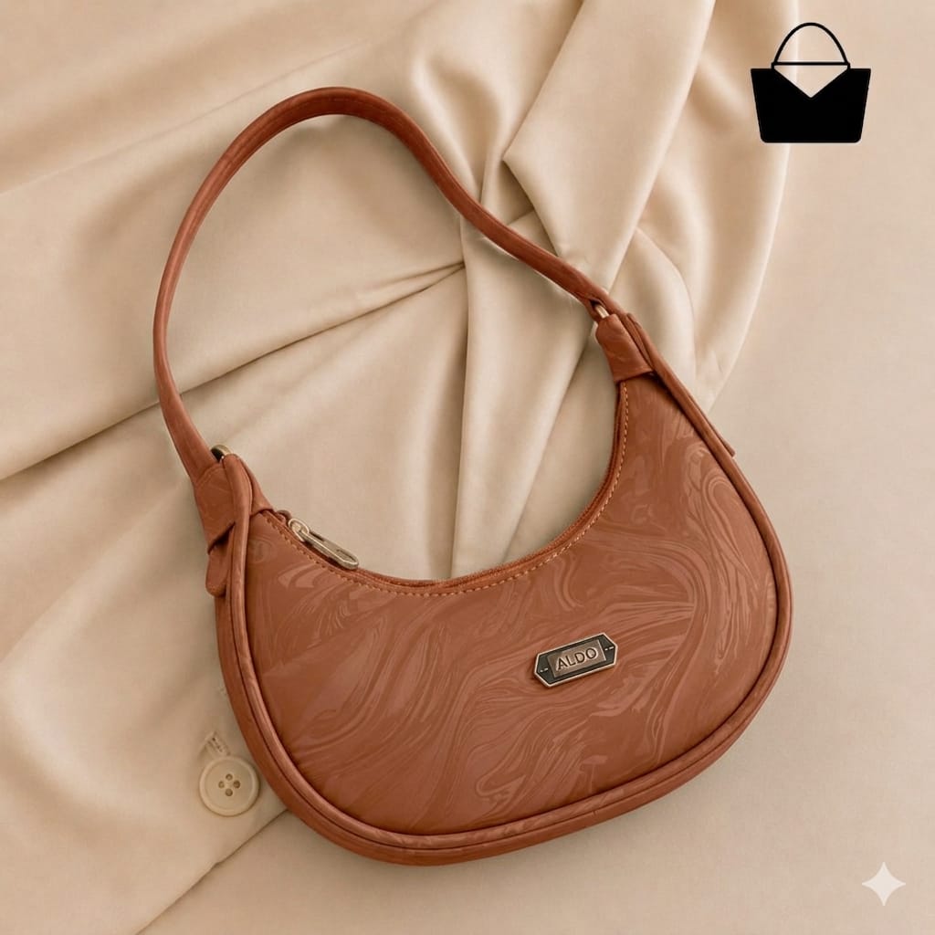 Glossy Marble Texture Shoulder Bag – Cute, Classy & Premium