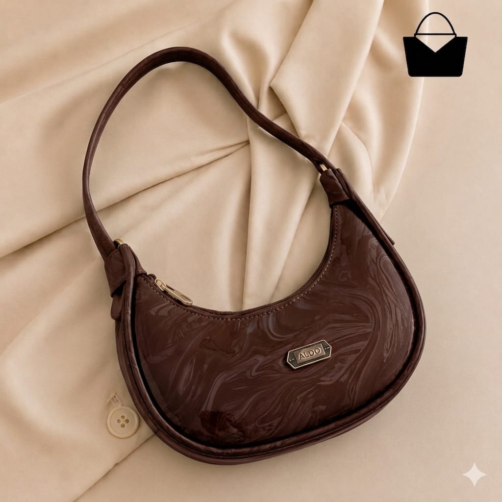Glossy Marble Texture Shoulder Bag – Cute, Classy & Premium