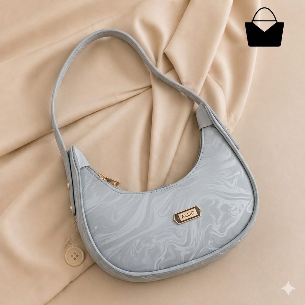 Glossy Marble Texture Shoulder Bag – Cute, Classy & Premium