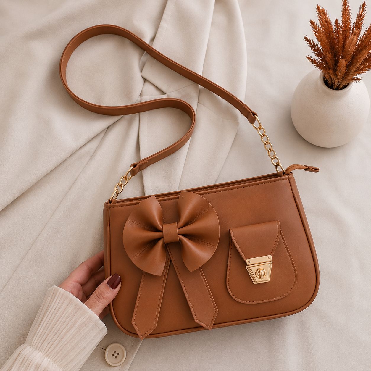 Cute Bow Stylish Purse – Trendy & Lightweight