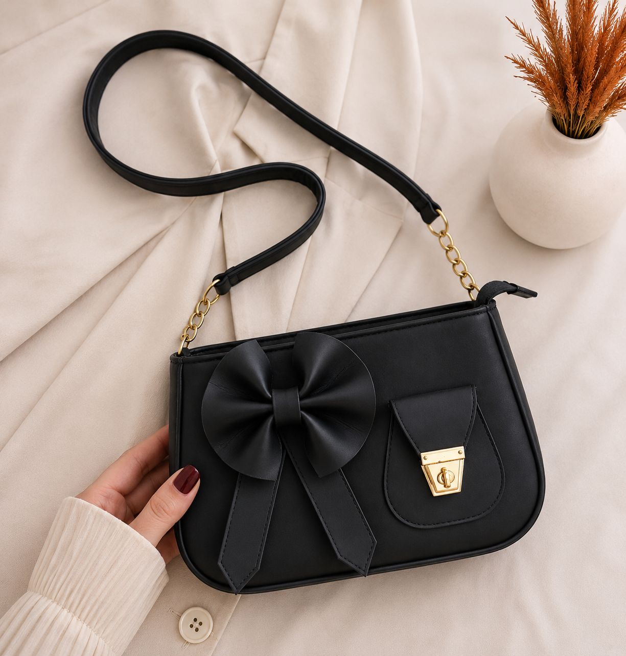 Cute Bow Stylish Purse – Trendy & Lightweight