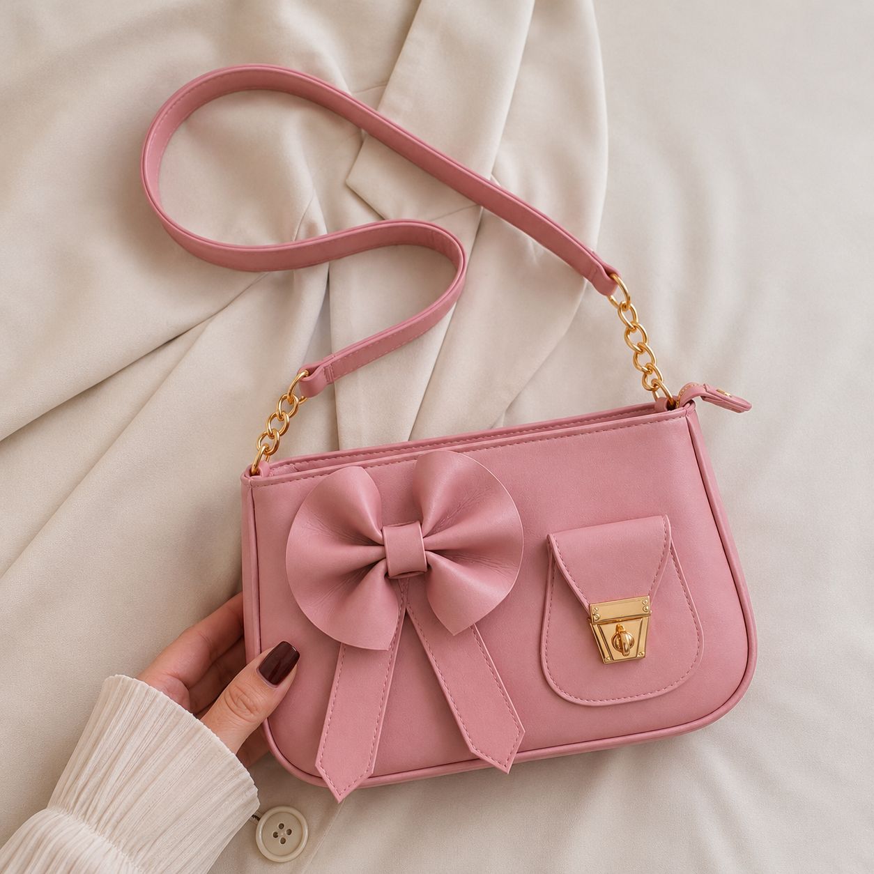 Cute Bow Stylish Purse – Trendy & Lightweight