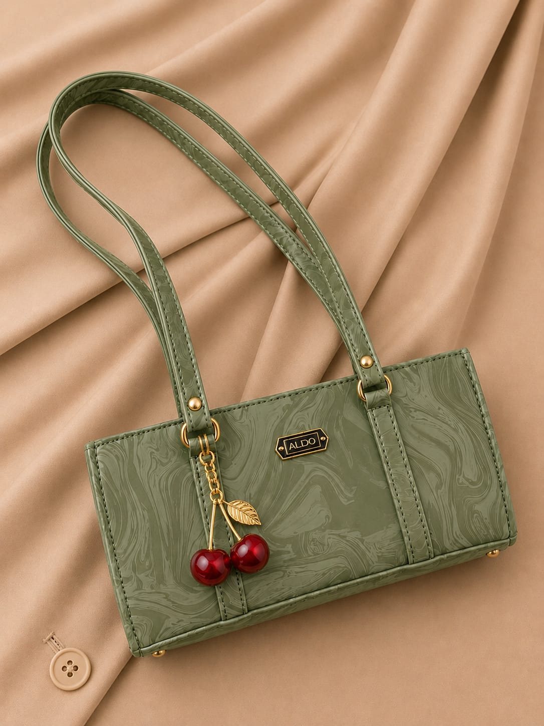 Premium Marble Style Leather Handbag