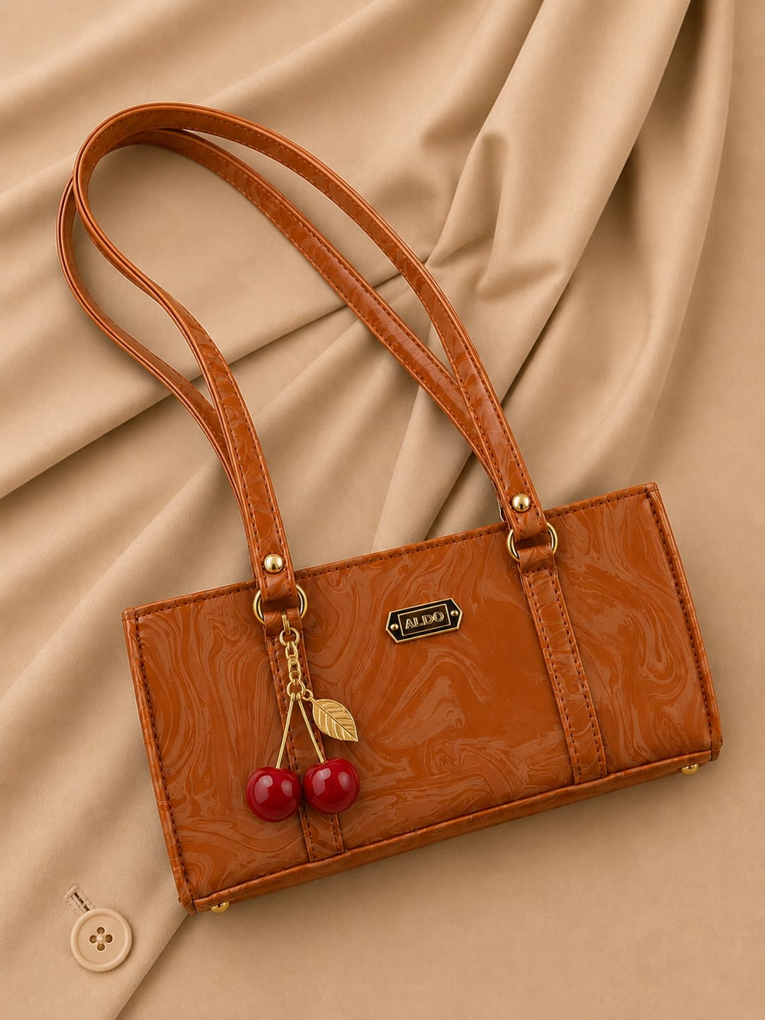 Premium Marble Style Leather Handbag