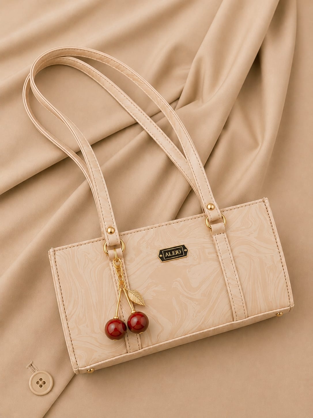 Premium Marble Style Leather Handbag