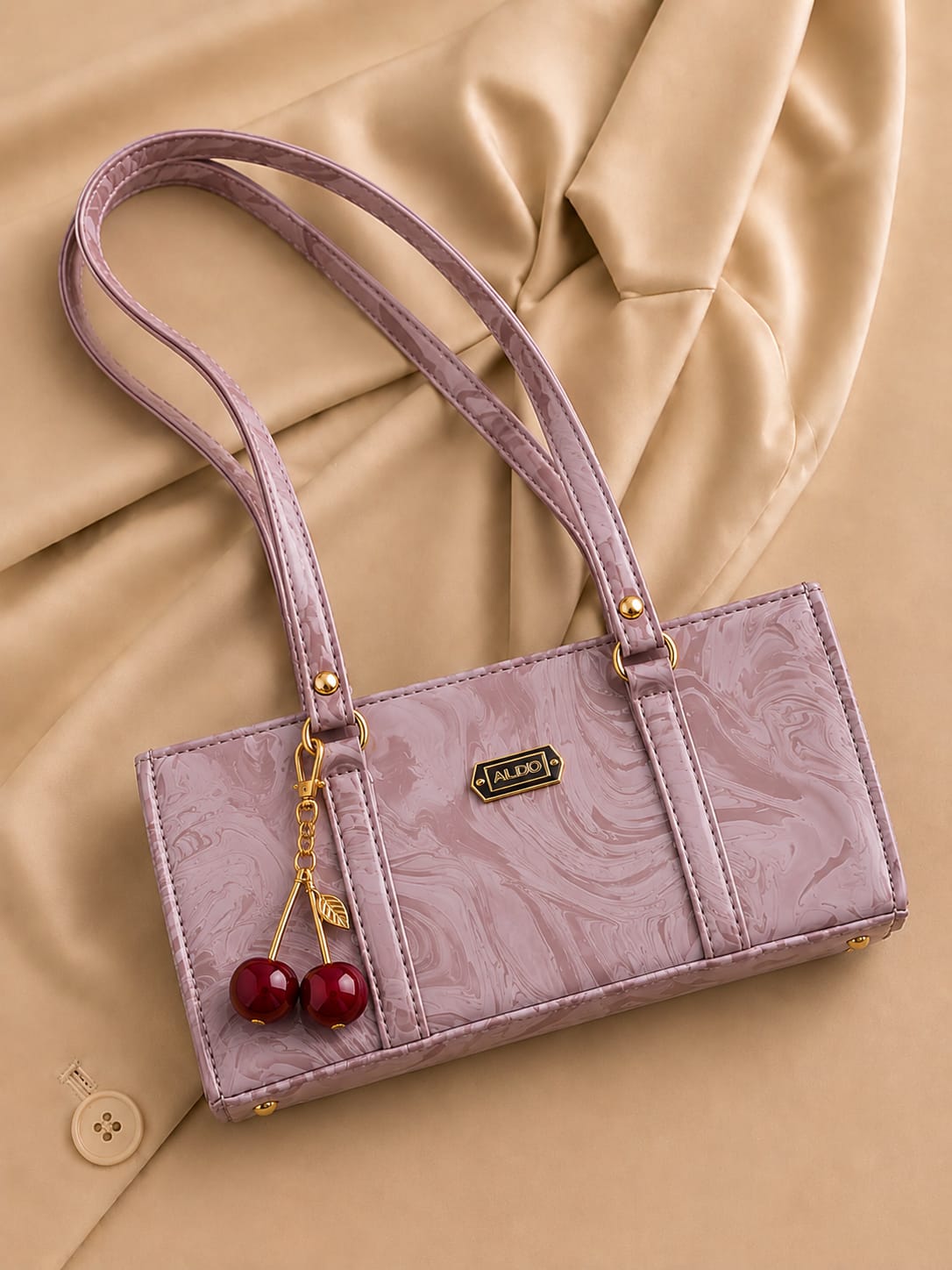 Premium Marble Style Leather Handbag
