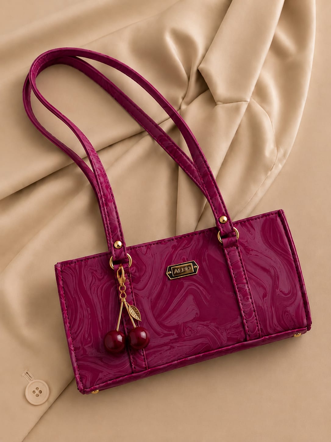 Premium Marble Style Leather Handbag