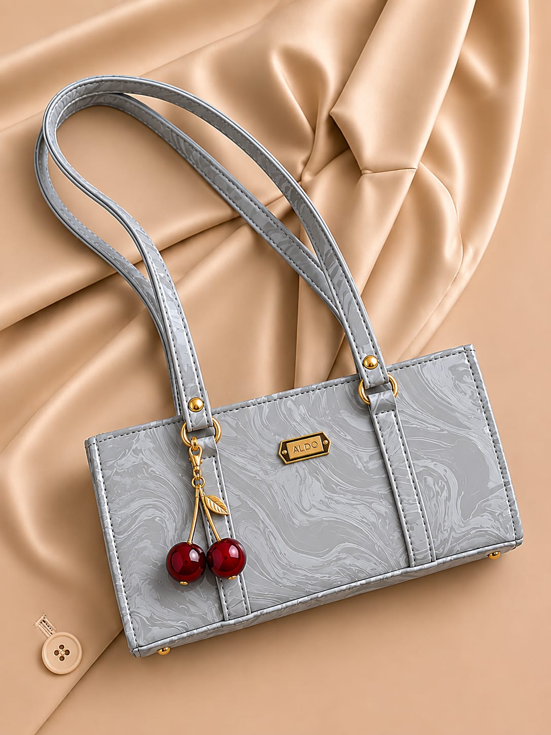 Premium Marble Style Leather Handbag