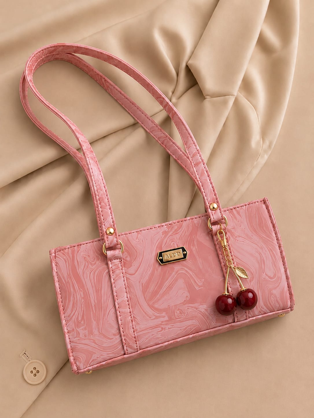 Premium Marble Style Leather Handbag