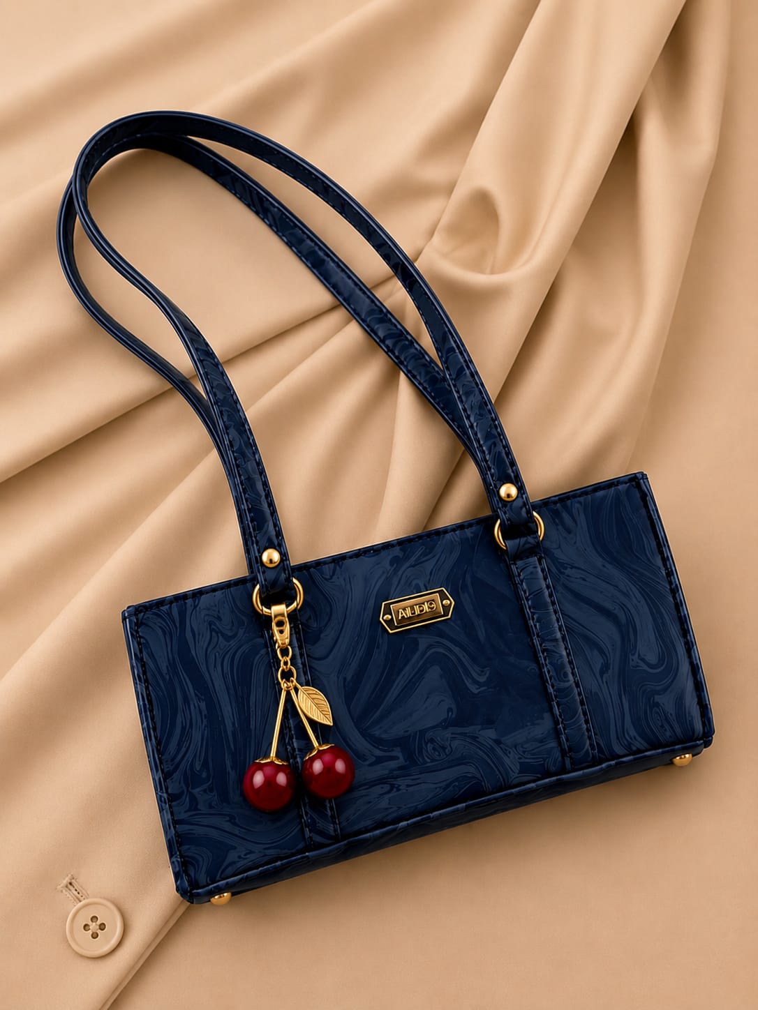 Premium Marble Style Leather Handbag