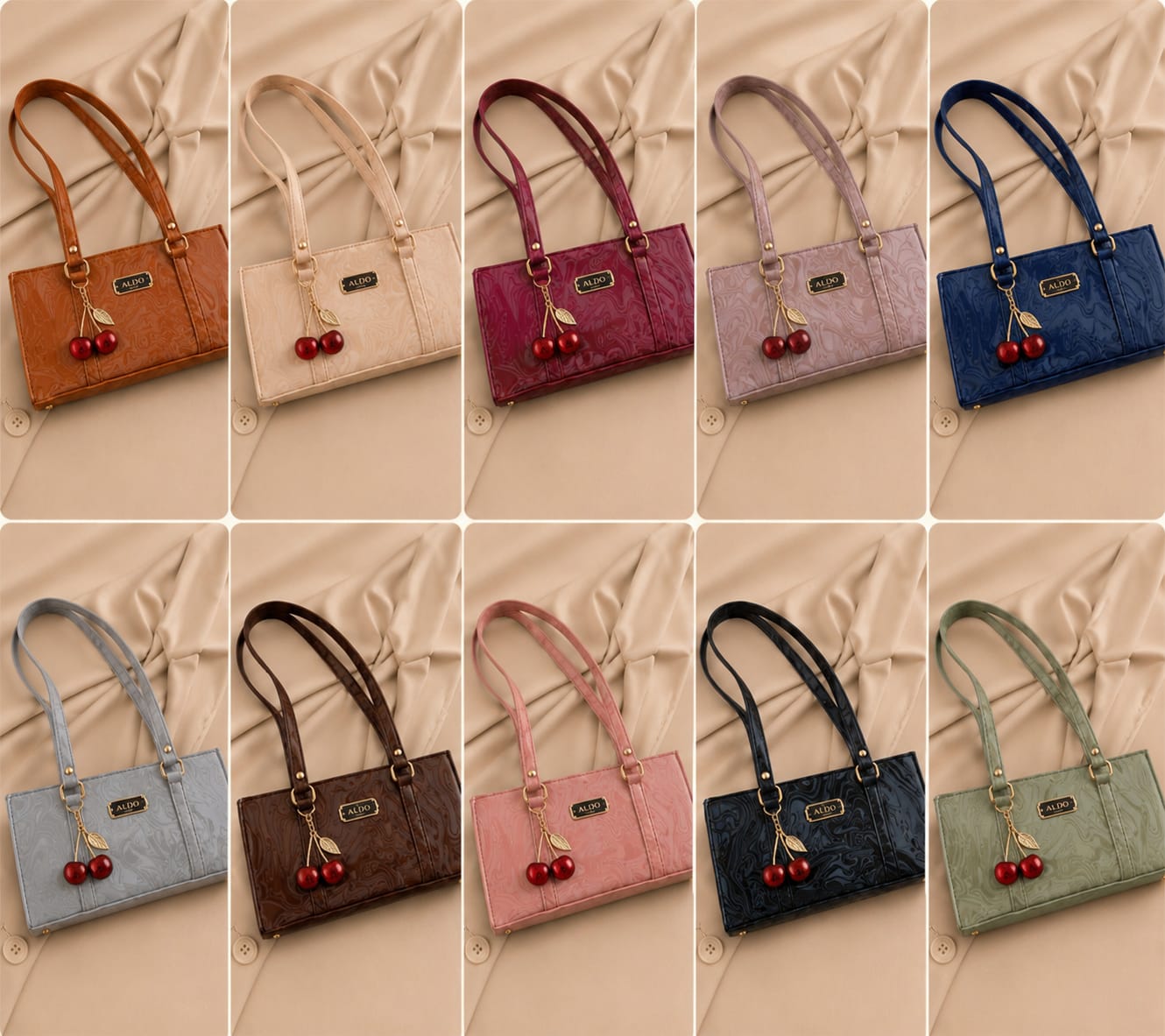 Premium Marble Style Leather Handbag