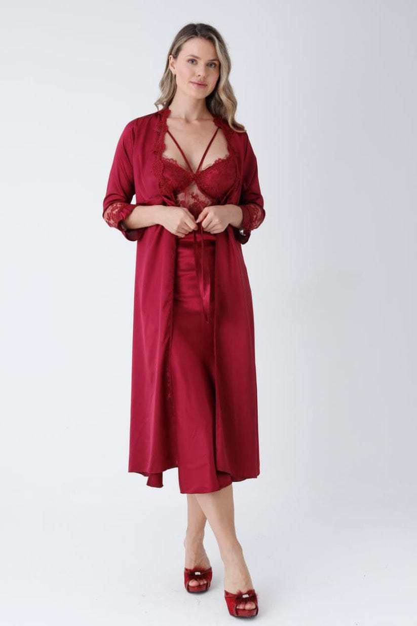 Luxury Satin 6-Piece Nightwear Set