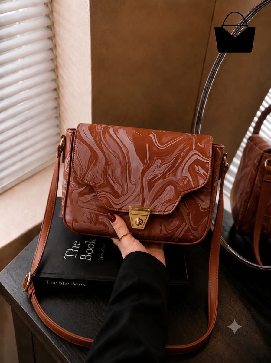 Marble shoulder Purse