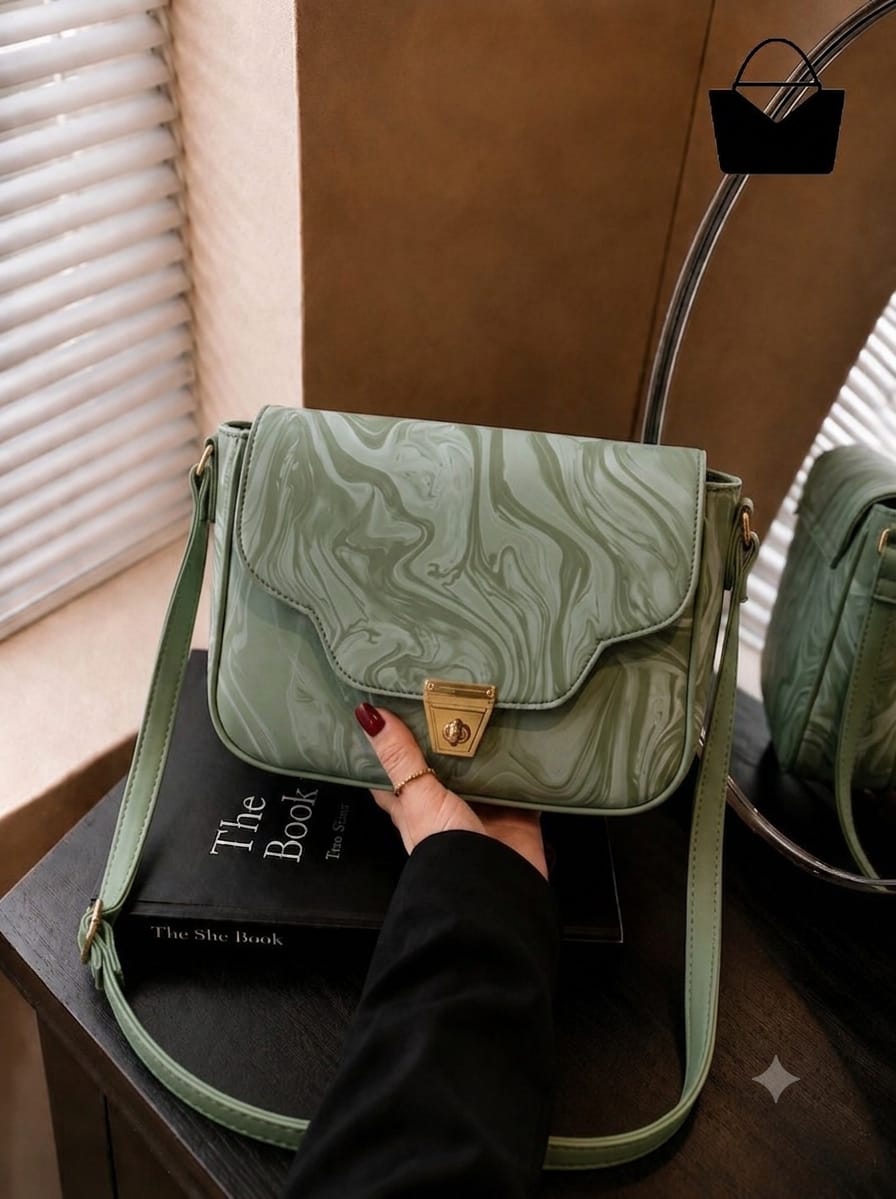 Marble shoulder Purse