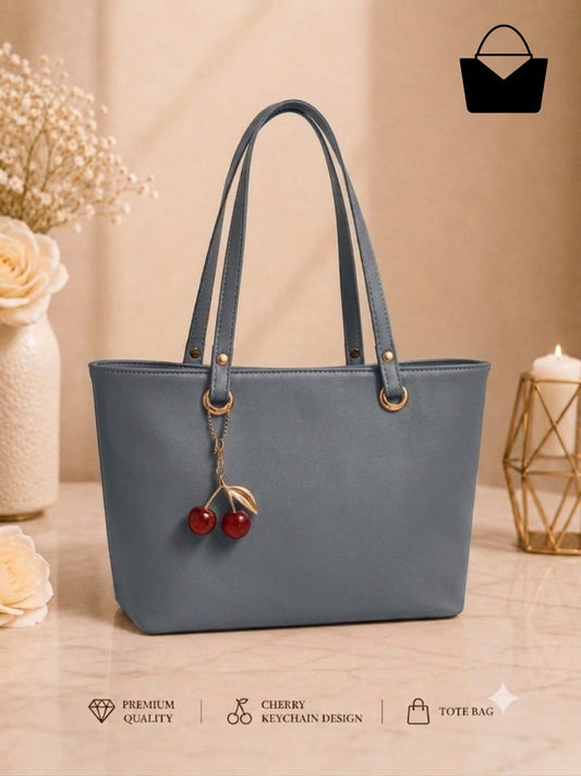 Cherry Keychain Tote Bag