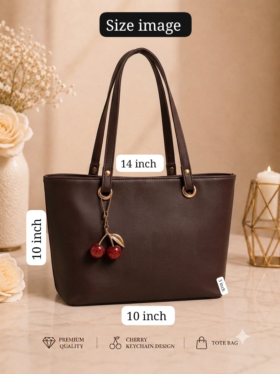 Cherry Keychain Tote Bag