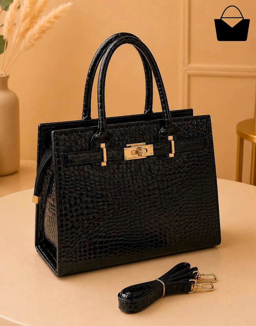 Elegant Croc Texture Handbag – Luxury Style for Every Occasion