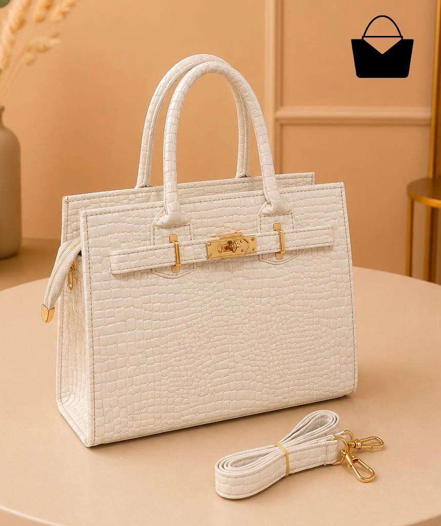 Elegant Croc Texture Handbag – Luxury Style for Every Occasion