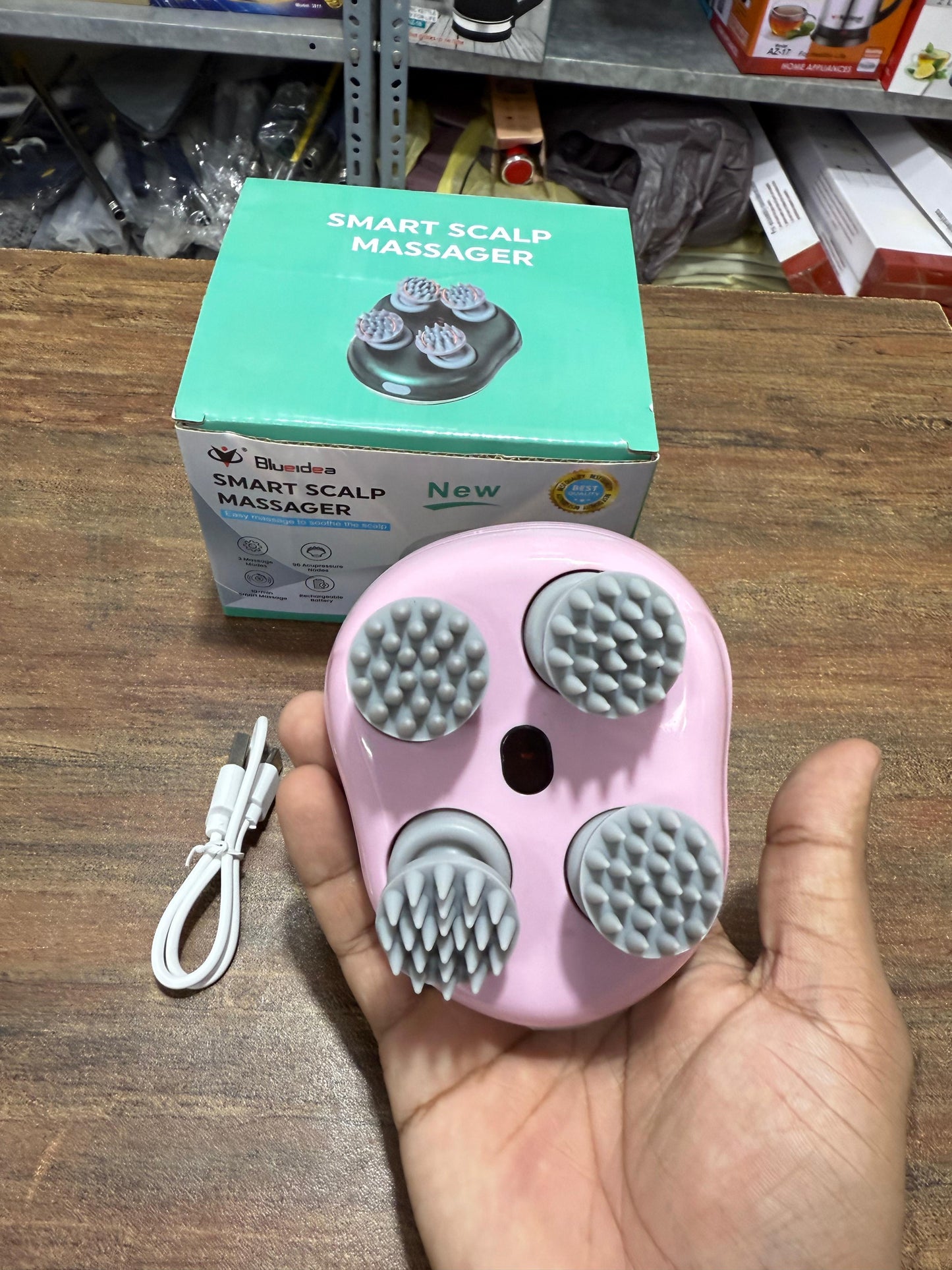 Electric Scalp & Body Massager – Relaxation at Your Fingertips
