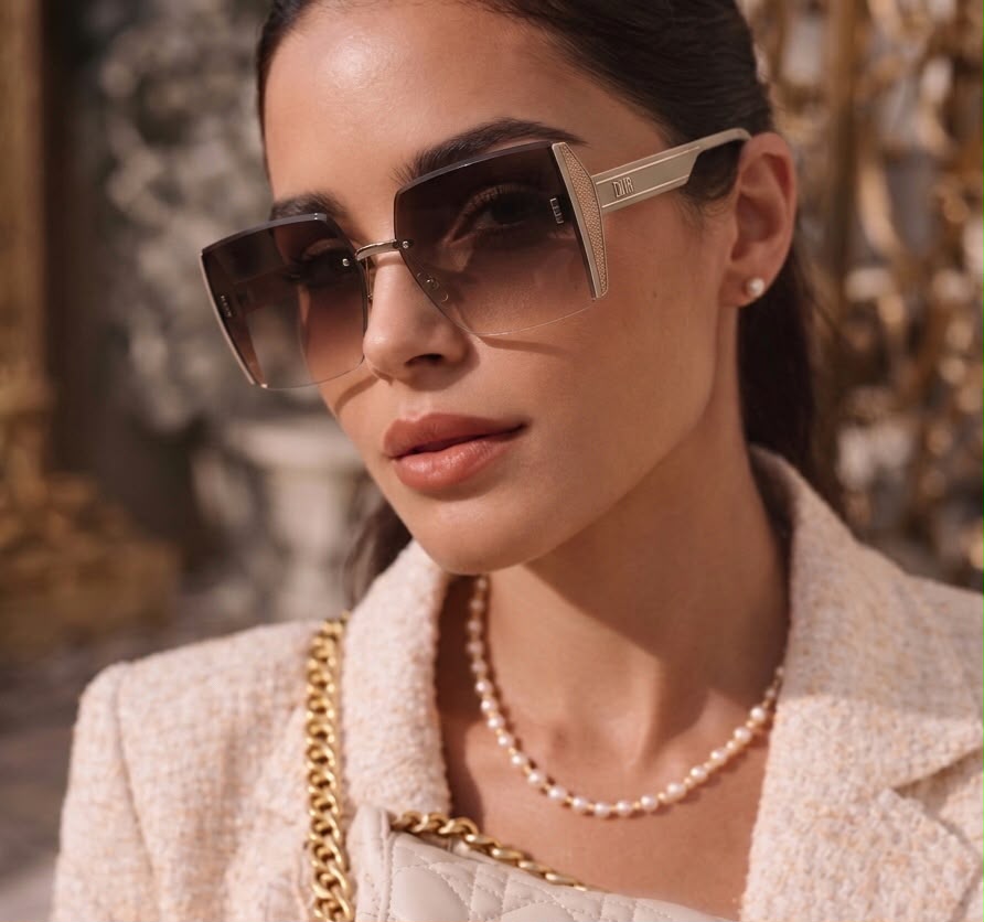 Style Oversized Square Rimless Sunglasses