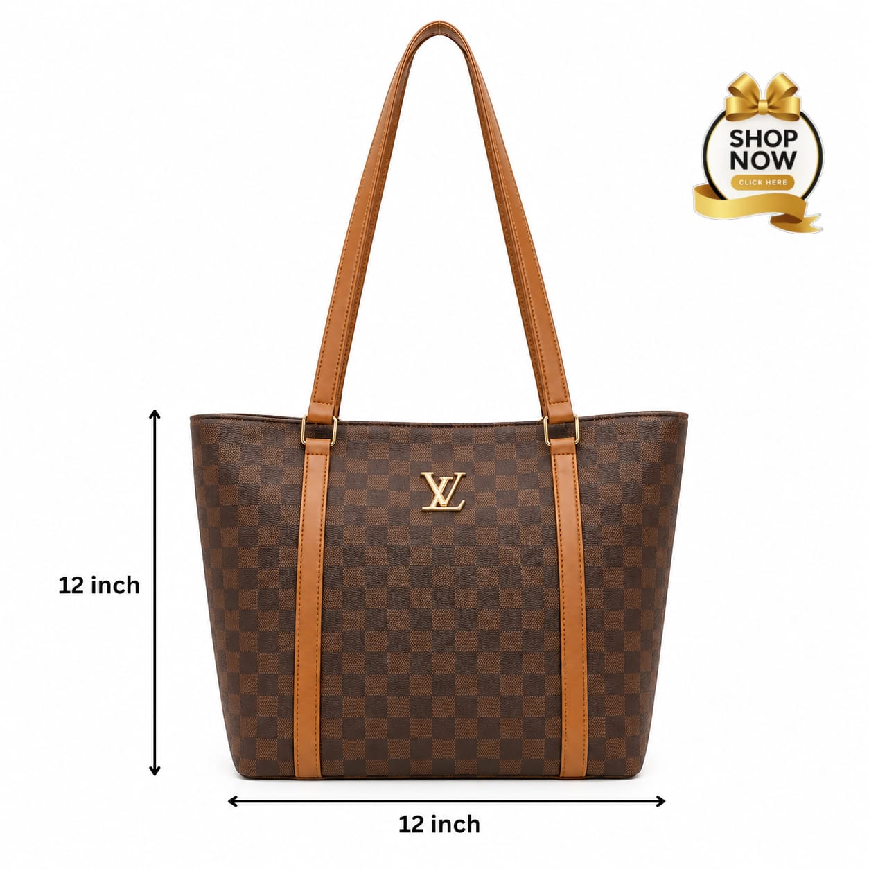 Luxury Signature Monogram Tote Bag