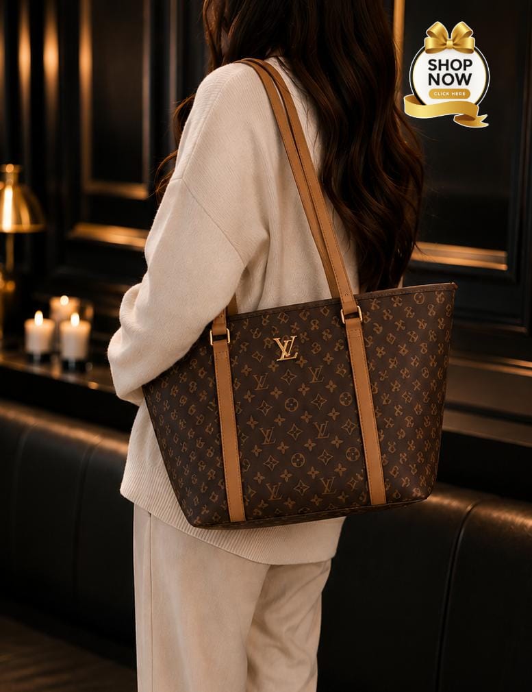 Luxury Signature Monogram Tote Bag