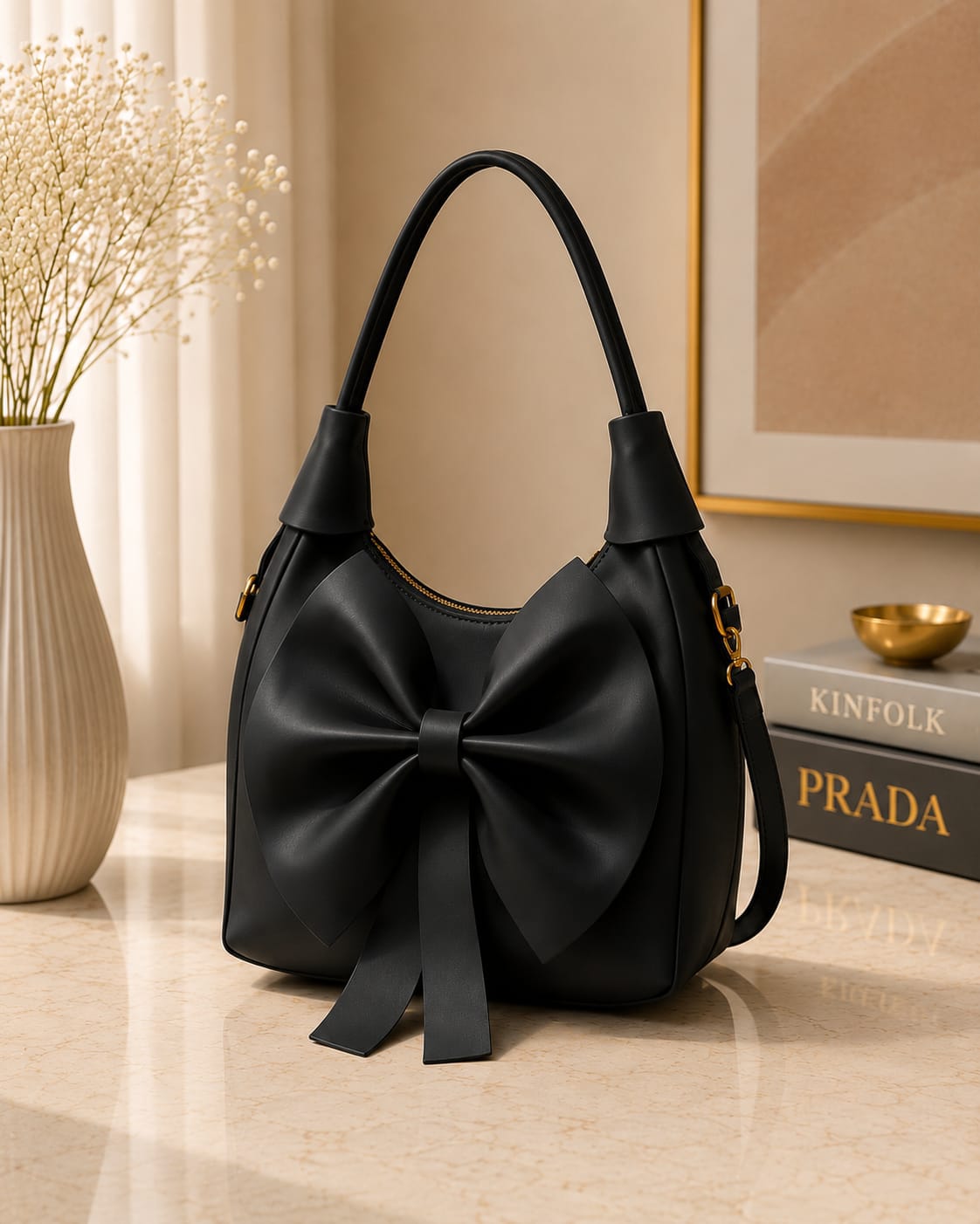 Elegant Bow Design Ladies Handbag
