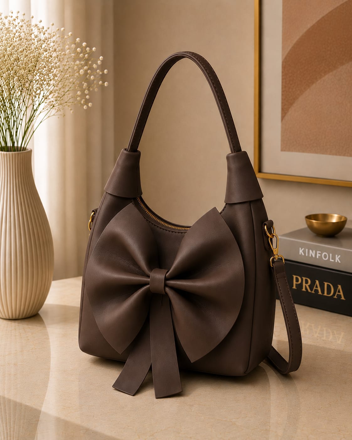 Elegant Bow Design Ladies Handbag