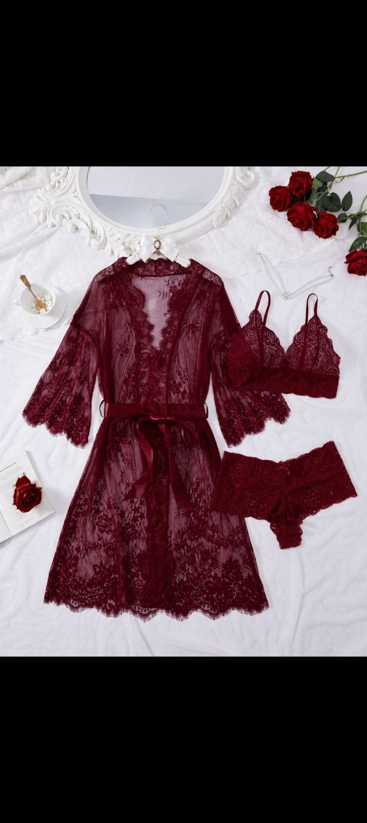 Fashionable & Alluring Lingerie Set, Sexy Sleepwear For Women
