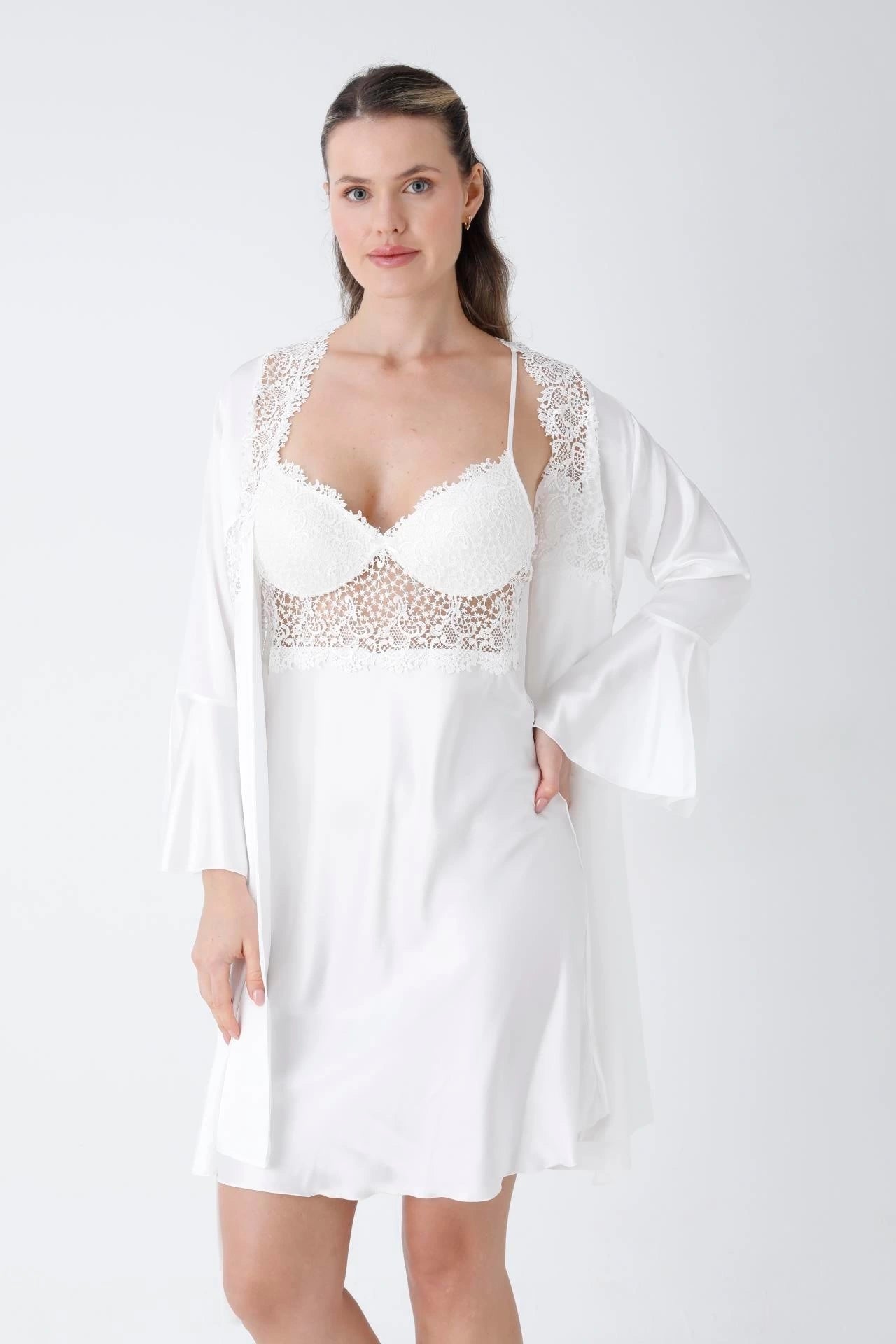 Premium 4-Piece Satin Nightwear & Loungewear Set