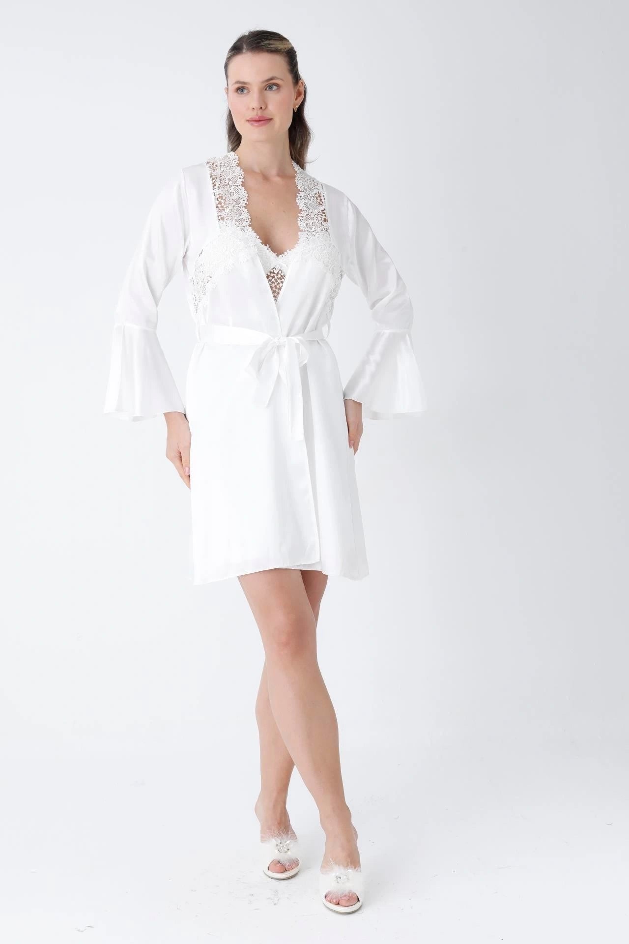 Premium 4-Piece Satin Nightwear & Loungewear Set