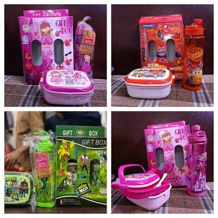 2 in 1 water bottle and lunch box GIFT pack / Gift Box for girls and boys / premium quality / best gift for kids / 2 in 1 water bottle and lunch box GIFT pack / Gift Box for girls and boys / premium quality / best gift for kids