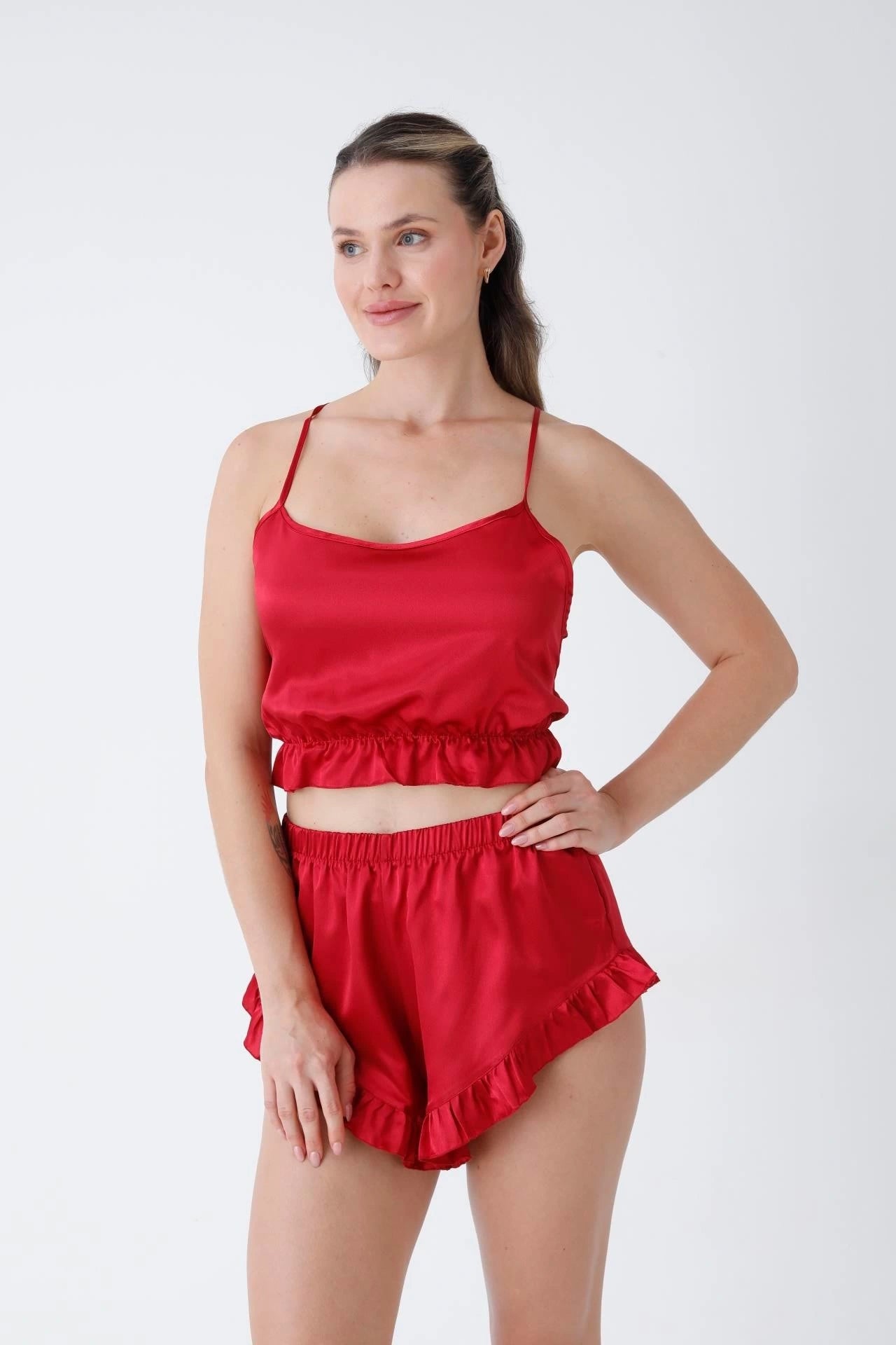 Premium 4-Piece Satin Nightwear & Loungewear Set
