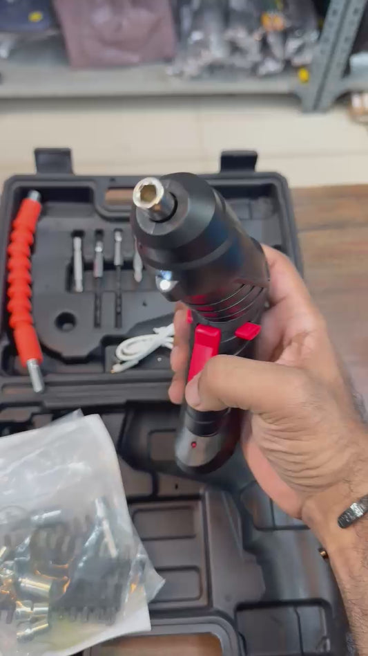 Rechargeable Cordless Screwdriver Tool Set, Mini Household Screwdriver, Multifunctional Lightweight Electric Drill
